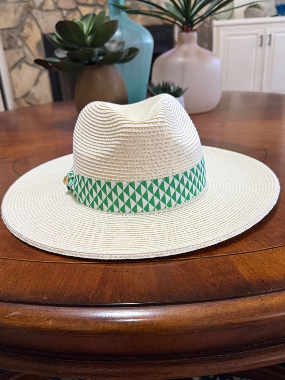 2026 Masters Tournament Women Dorfman Milano Straw Sun Hat!!๐ฅ๐ฅ๐ฅ - Picture 2 of 16